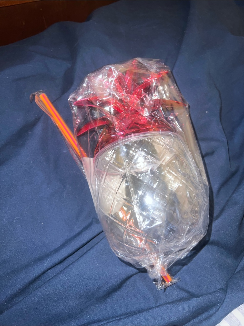 Dunkin Pineapple cup with straw brand new
